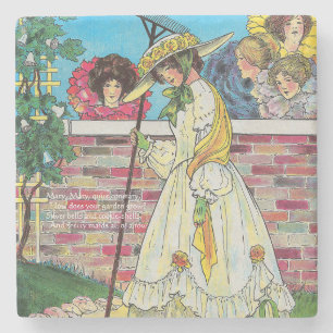 Porta-copo De Pedra Mary Mary Muito Ao Contrário De Como Seu Jardim Cr