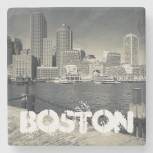Porta-copo De Pedra Massachusetts, Boston, edifícios Rowe's Wharf