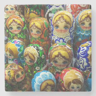 Porta-copo De Pedra Matryoshka Dolls Souvenir Kiosk Foto Viagem