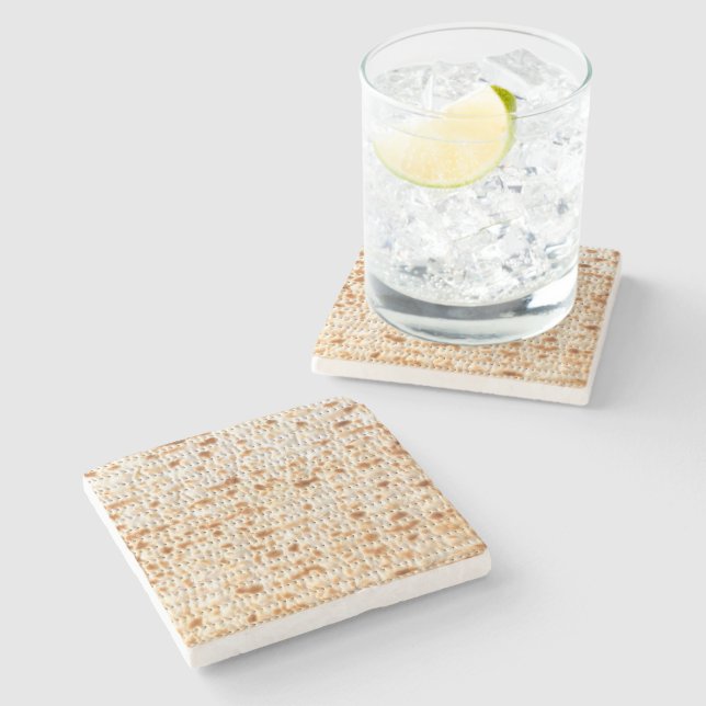 Porta-copo De Pedra Matzah Magnified Passover (Lateral)