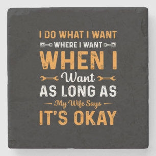 Porta-copo De Pedra Mecânica, faço o que quero