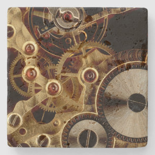 Porta-copo De Pedra Mecanismo antigo do relógio