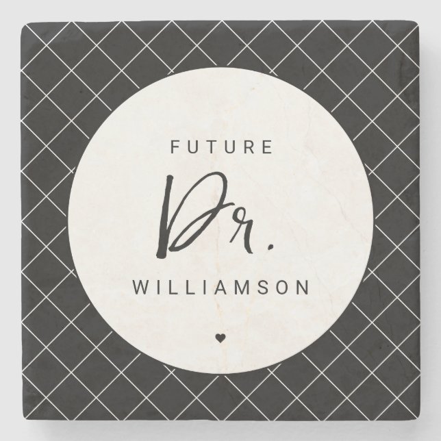 Porta-copo De Pedra Médico Futuro | Estudante de doutorado na Faculdad (Frente)