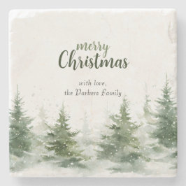 Porta-copo De Pedra Melancia de Natal minimalista