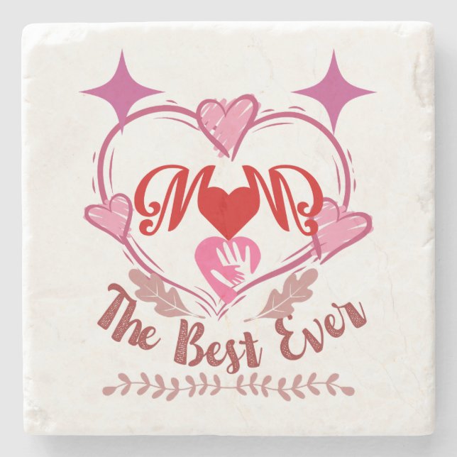 Porta-copo De Pedra Melhor Mãe Nunca (Frente)