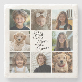 Porta-copo De Pedra Melhor Travesseiro decorativo de Colagem de Fotogr