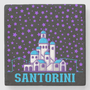 Porta-copo De Pedra Memória Santorini.b