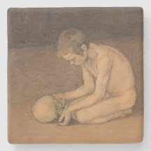 Menino com Caveira (por Magnus Enckell)
