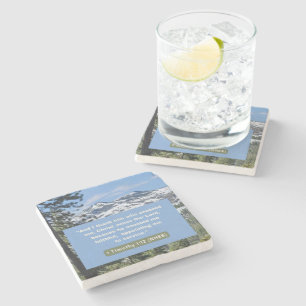 Porta-copo De Pedra Mensagem de Fé - Bíblia Verse - 1 Timothy 1-12 -