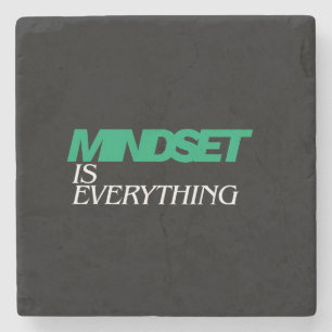 Porta-copo De Pedra Mentalidade é Tudo, Inspirador, Motivacional