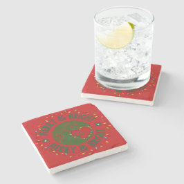 Porta-copo De Pedra Merry & Bright Stone Coaster