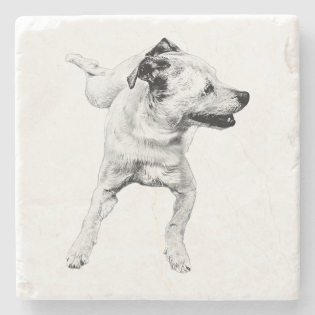 Porta-copo De Pedra Mesa de sidra, giro alegre (Frente)