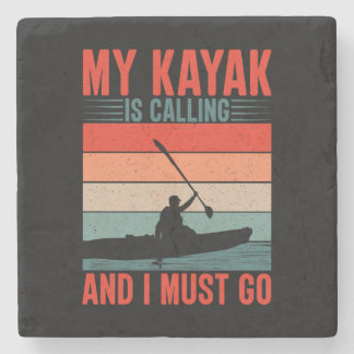 Porta-copo De Pedra Meu Kayak está chamando e eu preciso ir