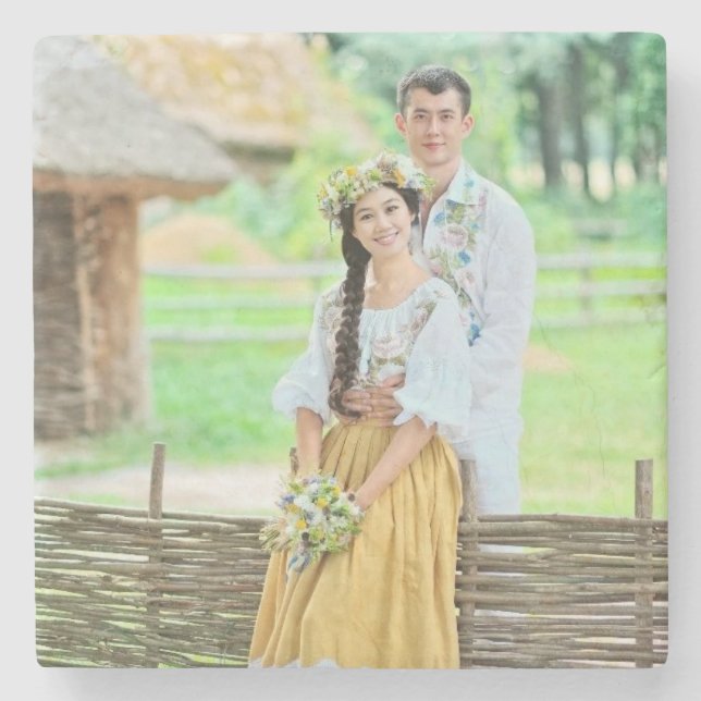 Porta-copo De Pedra Mexican Couple Costume  (Frente)