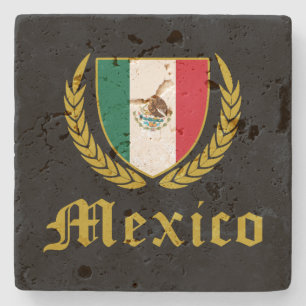 Porta-copo De Pedra México Crest