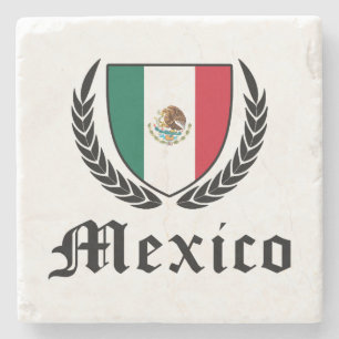 Porta-copo De Pedra México Crest