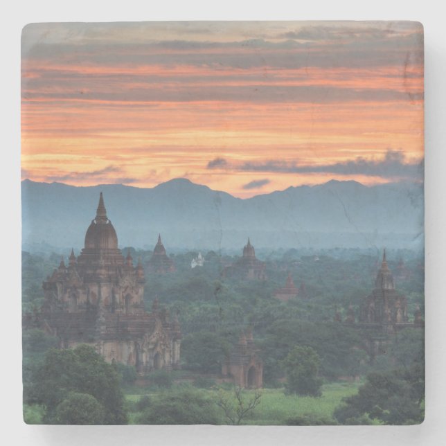 Porta-copo De Pedra Mianmar, Bagan Nascer do Sol (Frente)