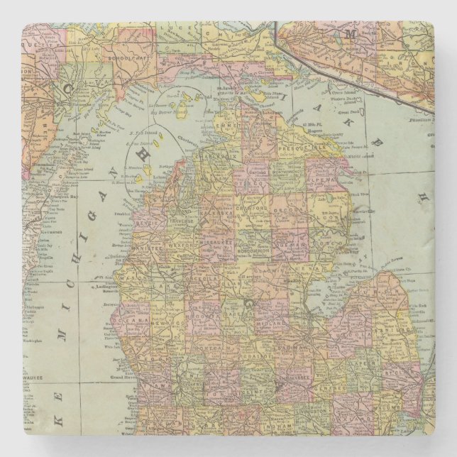 Porta-copo De Pedra Michigan 3 (Frente)