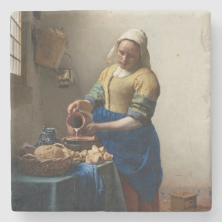 Porta-copo De Pedra Milkmaid Johannes Vermeer