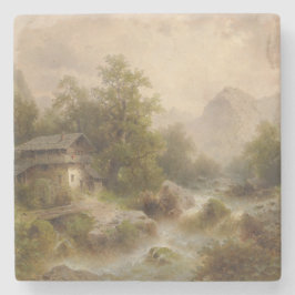 Porta-copo De Pedra Mill on a Mountain Stream (por Albert Rieger)