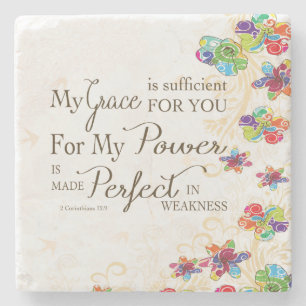 Porta-copo De Pedra Minha benevolência é suficiente