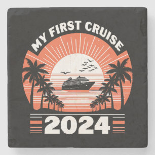 Porta-copo De Pedra Minha Primeira Viagem de Cruzeiro 2024