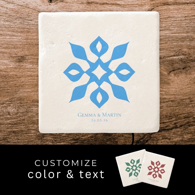 Porta-copo De Pedra Minimalist Mediterranean Wedding Anniversary Gift (Criador carregado)