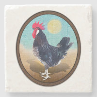 Minorca Rooster Vintage Oval