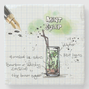 Porta-copo De Pedra Mint Julep Drink