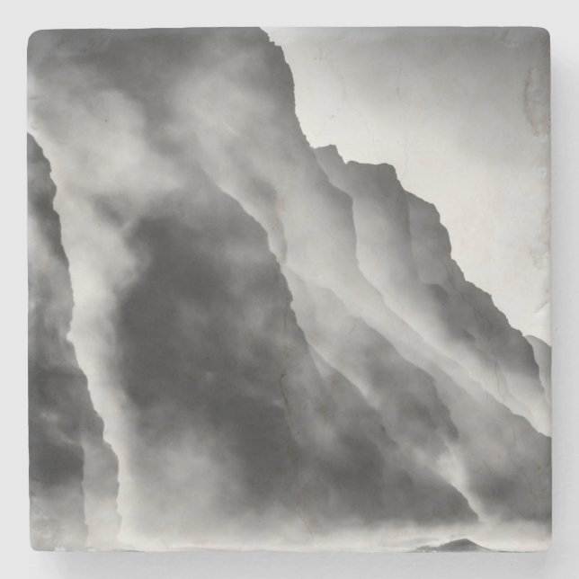 Porta-copo De Pedra Mist nas rochas (Frente)