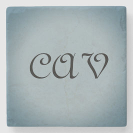 Porta-copo De Pedra Mochila com texto desenhado