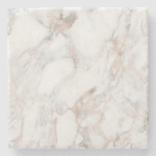 Porta-copo De Pedra Modelo de Trendy Marble Branco Dourado Elegante Ro