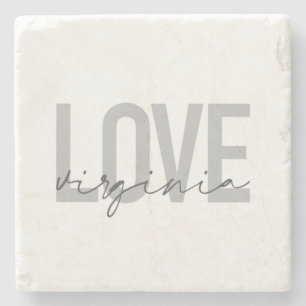 Porta-copo De Pedra Moderna, simples, urbana, legal design Love Virgin