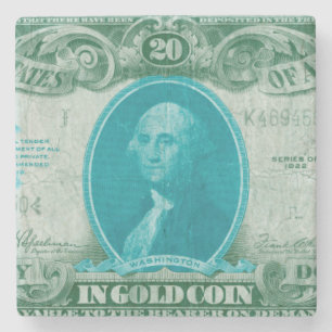 Porta-copo De Pedra Moeda Moderna V