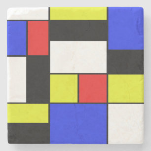 Porta-copo De Pedra Mondriaan #20