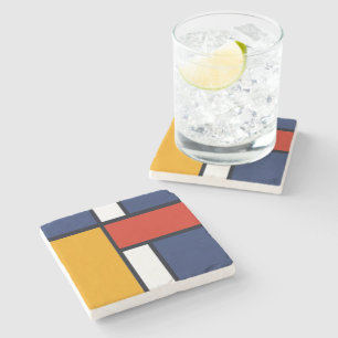 Porta-copo De Pedra Mondrian