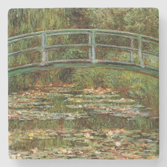 Porta-copo De Pedra Monet French Bridge Giverney (Frente)