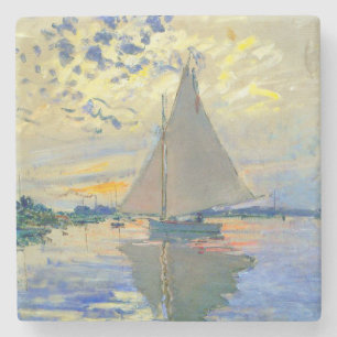 Porta-copo De Pedra Monet Sailboat no Le Petit-Gennevilliers