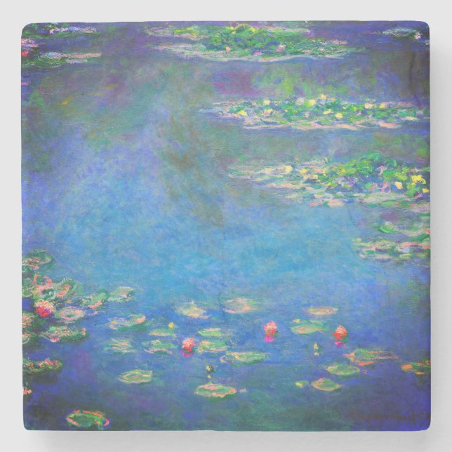 Porta-copo De Pedra Monet Water Lily 1906 (Frente)