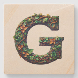 Porta-copo De Pedra Monograma