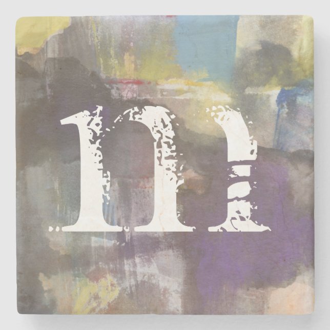 Porta-copo De Pedra Monograma | Calm Interlude (Frente)