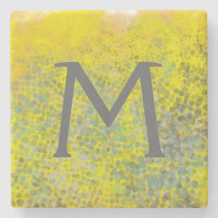 Porta-copo De Pedra Monograma Colmeia I