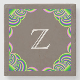 Porta-copo De Pedra Monograma de Porta copos Pedra Multicolorido e Cas