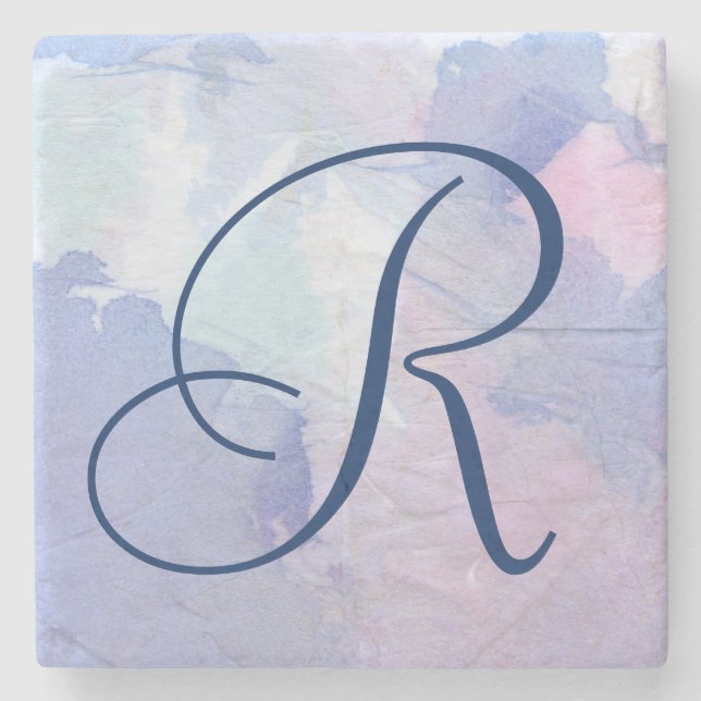 Porta-copo De Pedra Monograma | Luzes Nortes II (Frente)