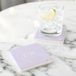 Porta-copo De Pedra Monograma Simples Profissional Elegante Minimalist<br><div class="desc">Apresentando nossa coleção profissional simples de monogramas minimalista: eleve seu estilo com sofisticação de eterno e elegância subestimada. Criada com muita atenção aos detalhes, esta coleção apresenta designs minimalistas adornados com seu monograma personalizado. Cada peça exumenta profissionalismo e refinamento, perfeito para fazer uma impressão duradoura em qualquer cenário. De artigos...</div>