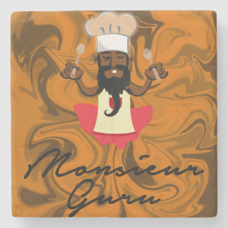 Porta-copo De Pedra Monsieur Guru