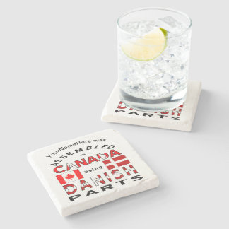 Porta-copo De Pedra Montado no Canadá com peças dinamarquesas personal