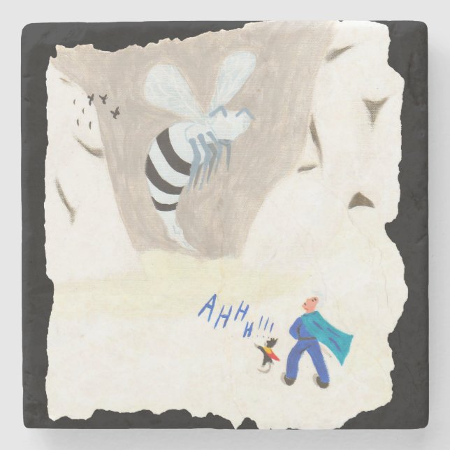 Porta-copo De Pedra Montanha de Gelo (Frente)