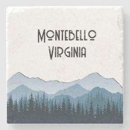 Porta-copo De Pedra Montanhas Blue Ridge, Montebello personalizável