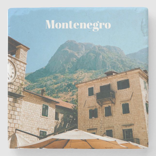 Porta-copo De Pedra Montenegro Cityscape  (Frente)